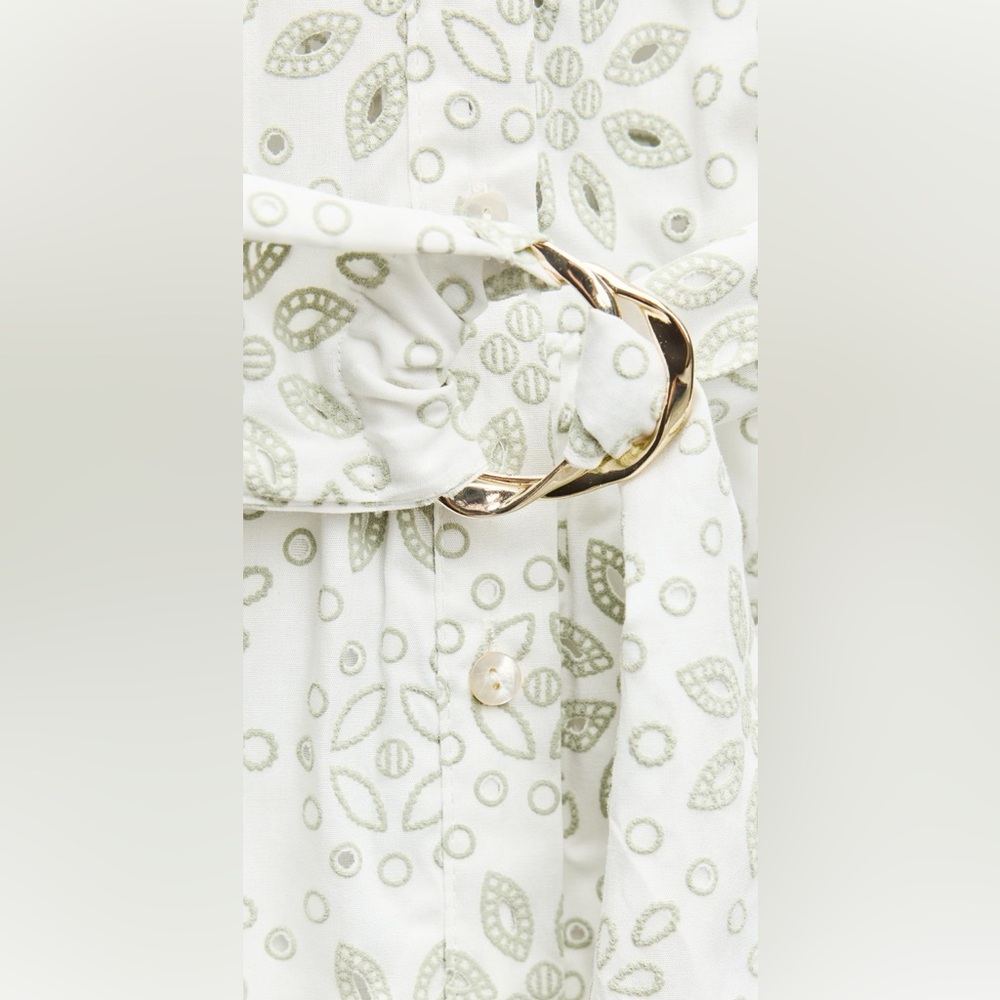 Zara Rubberized Embroidery Midi Dress - Picture 9 of 11